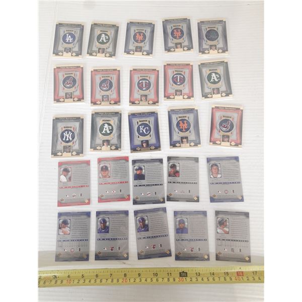 15 - 2003 UD Sweet Spot Sweet Beginnings Rookie Souvenir Patch Cards #'D/1430 + 10 BASE