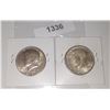 Image 1 : 2 – 1964 KENNEDY US SILVER 50 CENT PIECES