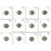 Image 1 : 12 – ROOSEVELT US SILVER DIMES 11-1954S, 1-63D