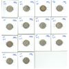 Image 1 : 14 – 1964D ROOSEVELT US SILVER DIMES ALL UNC