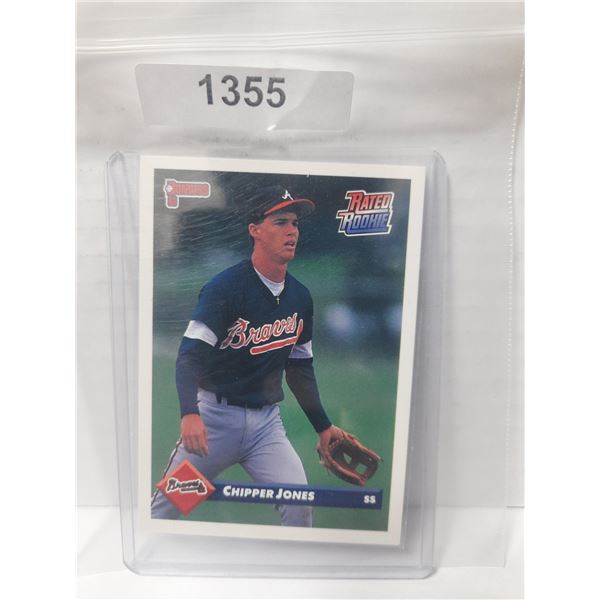 1992-1993 Donruss Chipper Jones Rated Rookie, Card 721