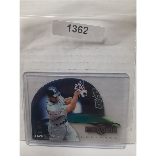1997 Donruss Studio HARD HATS #8 ALEX Rodriguez  RARE ACETATE DIE CUT 4962/5000