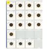 Image 1 : Page of Canadian One Cent and Ten Cent Coins.