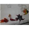 Image 3 : Vintage  Fish Hard Blawn Glass Figures.
