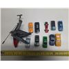 Image 1 : (10) Vintage Toys Cars and (1) Helicopter.
