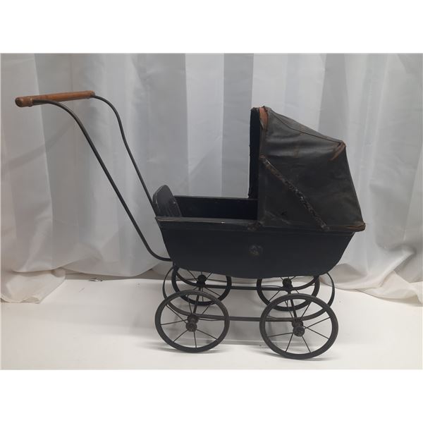 Vintage Wooden Doll Carriage (1800's)