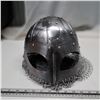 Image 1 : roman era metal helmet with plastic chainmail prop
