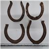 Image 1 : 4 various sizes of horse shoes