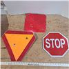 Image 1 : stop sign, yield sign and other sign