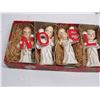 Image 1 : Set of Small Vintage Christmas Noel Angel Candlestick Holders