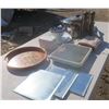 Image 3 : Vareity Collection of listed items (Plates, Bowls, Oven mitts, Electric Skillet, Mirors, Salt & Pepp