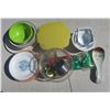 Image 3 : Kitchen Bowls, Plates, Measuring  Cups, Potato smasher, and etc