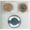 Image 2 : Saskatchewan Gun Collectors Association 2025 Show & Sale button, Art Zacherl Wooden Nickel. North Ba