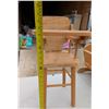Image 2 : Wooden Cradle And Wooden Highchair for Dolls