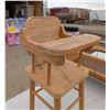 Image 4 : Wooden Cradle And Wooden Highchair for Dolls