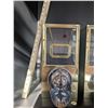Image 8 : Two large dry goods dispensers in excellent condition with original nameplates. Each is about 18 inc