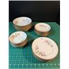 Image 1 : Excellent set of Sovereign Potters Chorley Park needlepoint floral design. 8 soup bowls, 9 dessert p