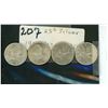 Image 1 : canadian 25 cent silver quarters- various years