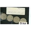 Image 1 : canadian 25 cent silver quarters- various years
