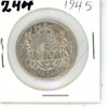 Image 1 : 1945 canadian 50 cent coin
