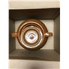 Image 4 : Large, covered bean pot. 12” (31 cm) wide x 9” (23 cm) tall. Chip on inside of lid