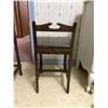 Image 11 : Sturdy set of small desks with shelf and chair. Desk 18” (46 cm) wide x 14.25” (36