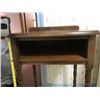 Image 4 : Sturdy set of small desks with shelf and chair. Desk 18” (46 cm) wide x 14.25” (36