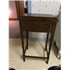Image 5 : Sturdy set of small desks with shelf and chair. Desk 18” (46 cm) wide x 14.25” (36