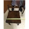 Image 9 : Sturdy set of small desks with shelf and chair. Desk 18” (46 cm) wide x 14.25” (36