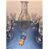 Image 5 : 1. Decanter and 6 Etched Sherry Glasses