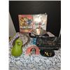 Image 1 : 39. Miscellaneous Box 1 Ornaments, Globe Pencil Sharpener, Dvd’s etc