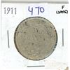 Image 1 : 1911 NFLD silver 50 cents coin-F(spots)