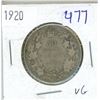 Image 1 : 1920 canadian silver 50 cents coin