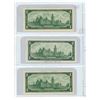 Image 2 : Lot of 3x1967 canadian $1 bills