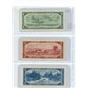 Image 2 : Lot of 3x1954 canaddian $1,$2 and $5 bills