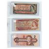 Image 1 : Lot of 3 (1954, 1974 and 1986) canadian $2 bills