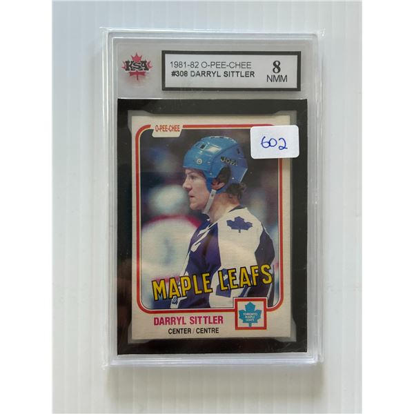 1981-82 - OPC - Darryl Sittler - Graded Near Mint / Mint