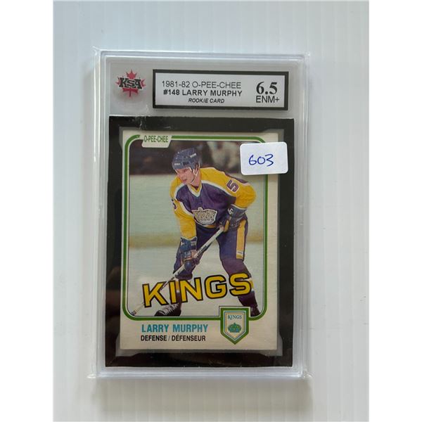 1981-82 - OPC - Larry Murphy - Rookie Card - Graded Execellent / Near Mint +