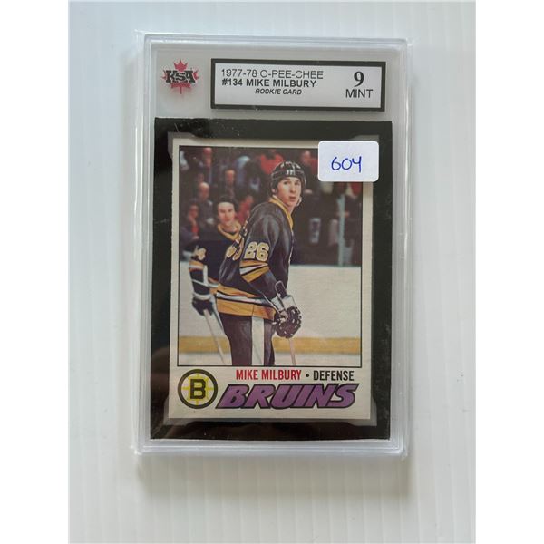 1977-78 - OPC - Mike Milbury - Rookie Card - Graded Mint