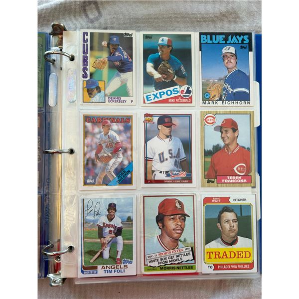 Assorted Baseball Card Binder