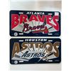 Image 1 : Atlanta Braves / Houston Astros - Licence Plates