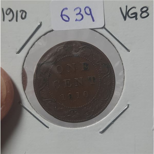 1910 Canadian Large Cent