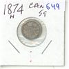 Image 1 : 1874 Canadian Silver Five Cents