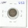 Image 1 : 1891 Canadian Silver Five Cents