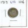 Image 1 : 1919 Canadian Silver Ten Cents