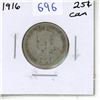 Image 1 : 1916 Canadian Silver Twenty Five Cents