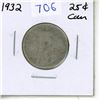 Image 1 : 1932 Canadian Silver Twenty Five Cents