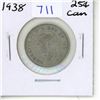 Image 1 : 1938 Canadian Silver Twenty Five Cents