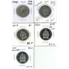 Image 1 : 1988, 2002, 2017, 2020, 2021 Candian Fifty Cents.