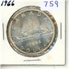 Image 1 : 1966 Canadian Silver Dollar